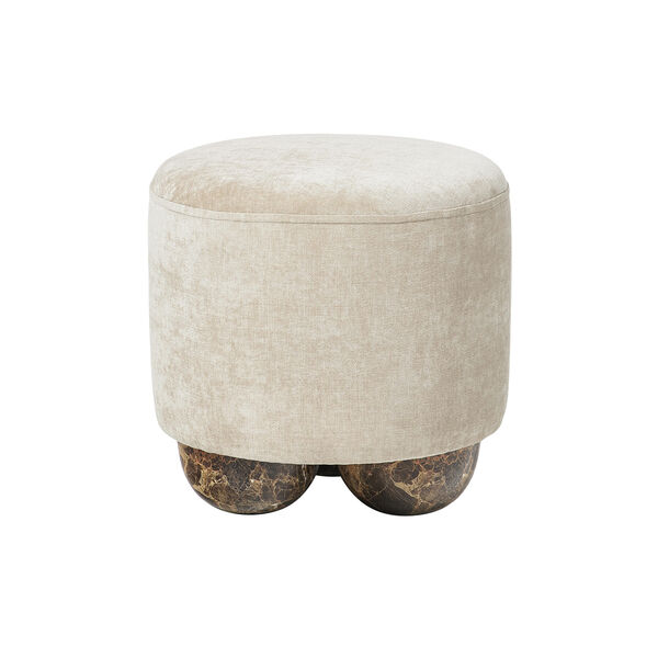 Lino Pouf, beige/light brown, Westwing Collection