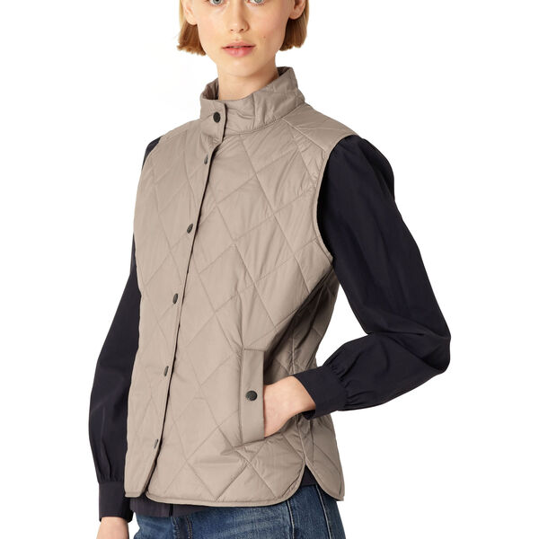 Quilted Short Vest, greige Quilted Short Vest, greige, Ilse Jacobsen Hornbæk