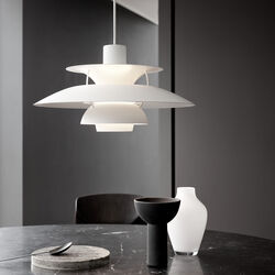 PH 5 Monochrome Pendant, white, Louis Poulsen