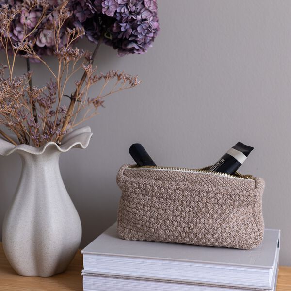 Knitted Clutch Petra, tiger melange, By LOHN