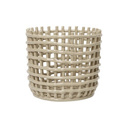Ceramic Basket Large, cashmere, ferm LIVING