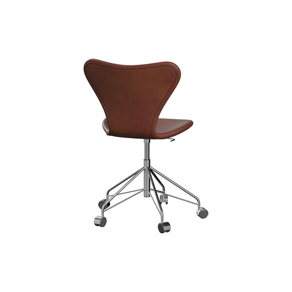 Series 7&trade; 3117 Fully Upholstered Office Chair, Grace Chestnut, Fritz Hansen