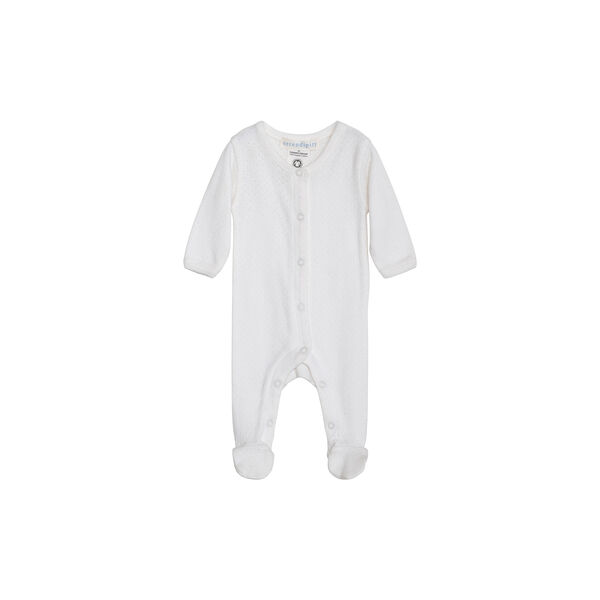 Newborn Suit w. Feet, offwhite, Serendipity