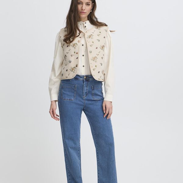 IR Tambourine Waistcoat, jaquard flowers, Atelier R&ecirc;ve