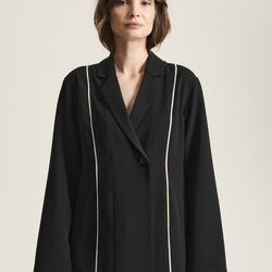 Kurosaki Blazer Jacket | Black/Ivory Piping, BITTE KAI RAND