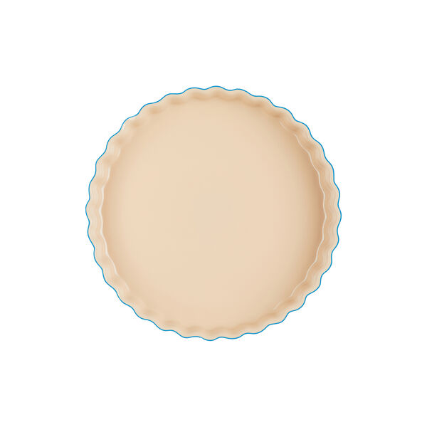 Heritage Fluted Flan Dish, azure blue, Le Creuset