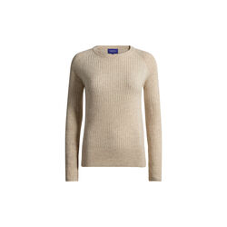 Aveline round-neck knit, sand, Cartel Copenhagen