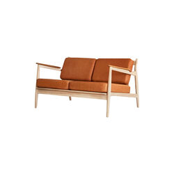 Model 107 2-seater, cognac, Magnus Olesen Design