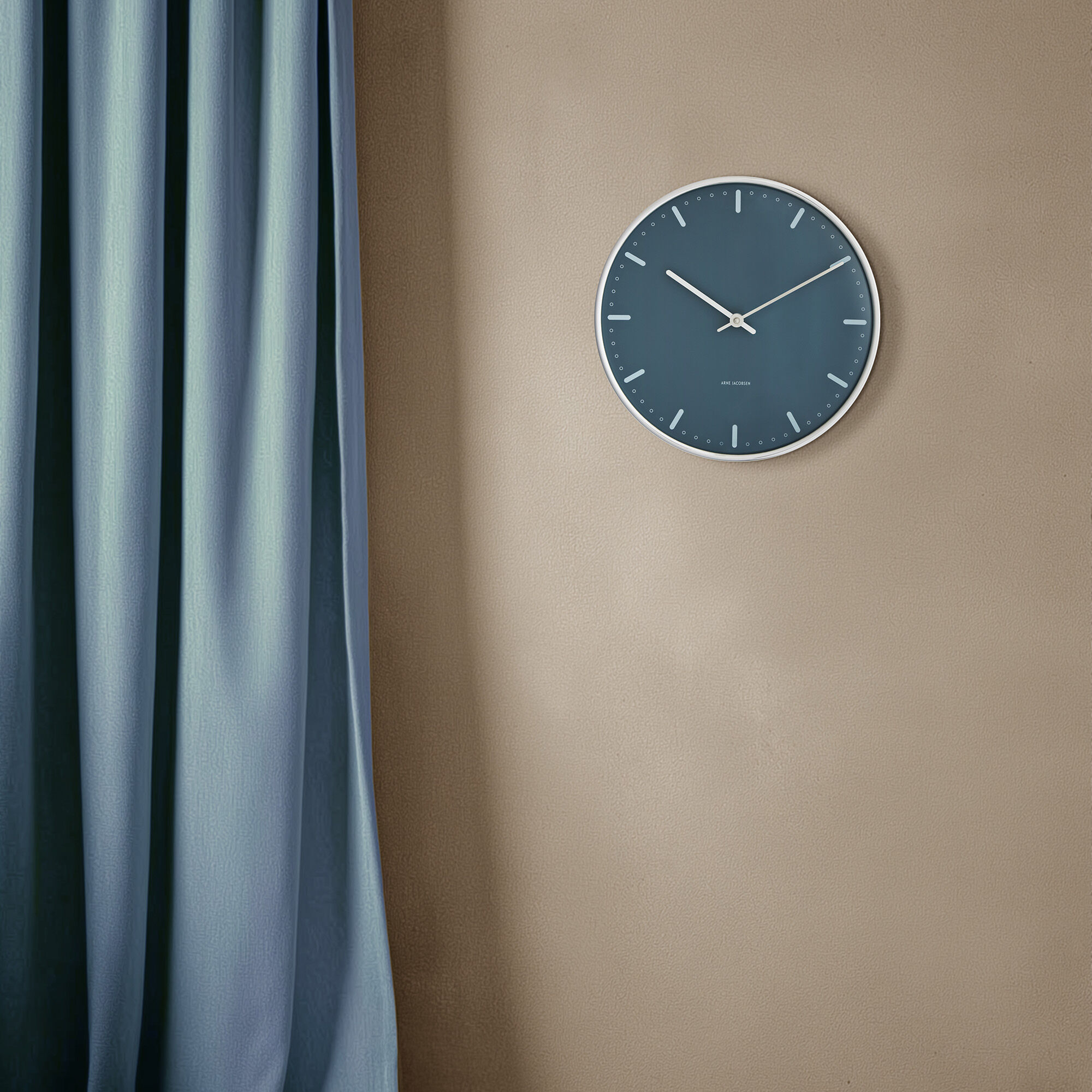 City Hall Wall clock Medium, blue