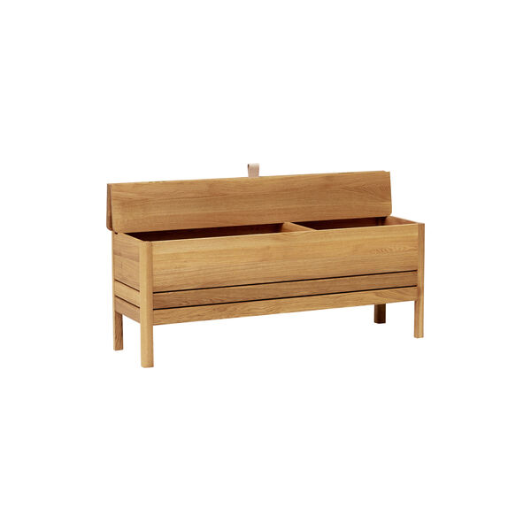 A Line Storage Bench, oak A Line Storage Bench, oak, Form & Refine