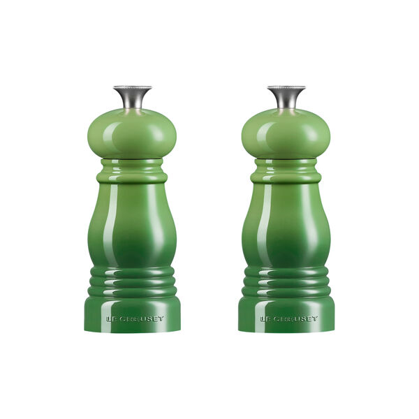 Salt & Pepper Mill Set Mini, bamboo green, Le Creuset