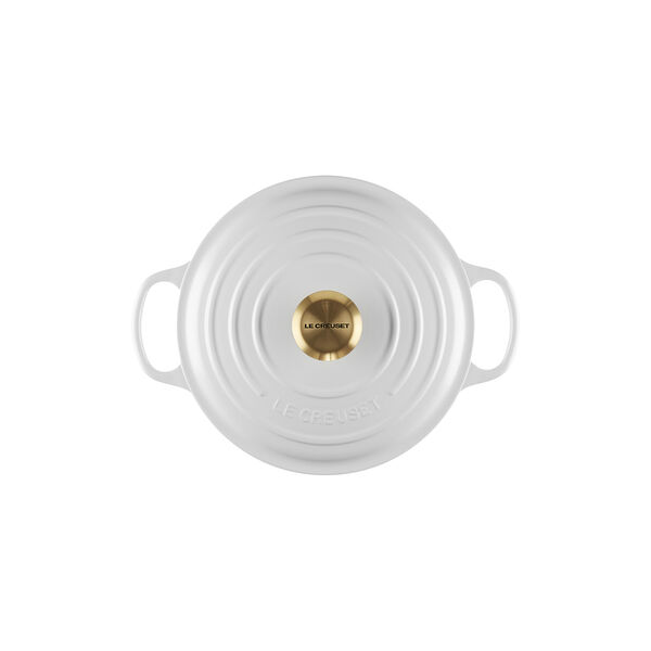 Signature round cast iron pot &Oslash; 24 cm, white, Le Creuset