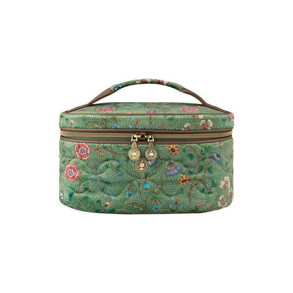 Cleo Toiletry Bag FloraBangelore, green, Pip Studio