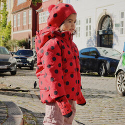 Ladybug Beret, barbados cherry, Konges Sl&oslash;jd