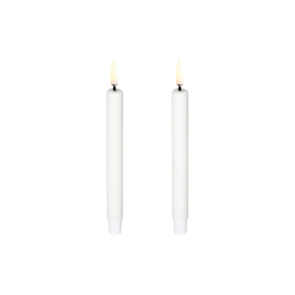 LED Mini Taper Candle 14 cm 2 pcs, nordic white LED Mini Taper Candle 14 cm 2 pcs, nordic white, Uyuni Lighting