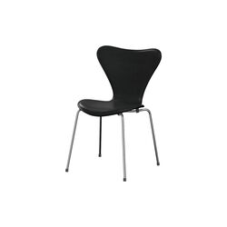 Series 7&trade; 3107 Front Upholstered Chair, Grace Black, Fritz Hansen
