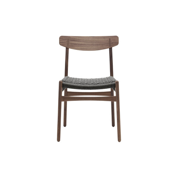 CH23 Dining Chair, oiled walnut/black, Carl Hansen & S&oslash;n