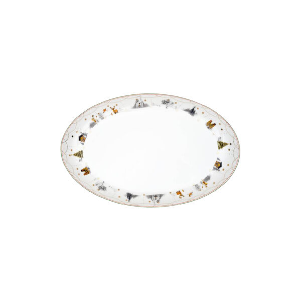 Christmas Morning Story | Oval dish | 39 cm, Wik & Wals&oslash;e