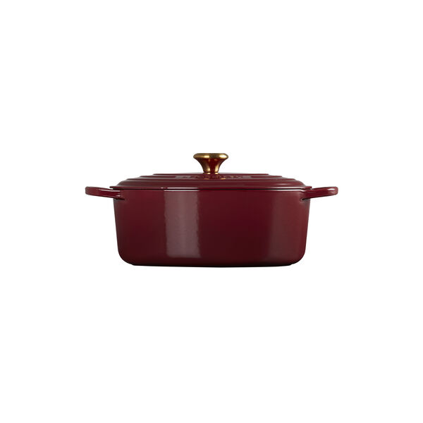 Signature cast iron oval casserole &Oslash; 31 cm, garnet, Le Creuset