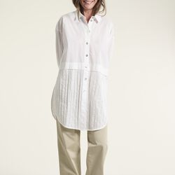 Core cotton pintuck shirt, white, BITTE KAI RAND