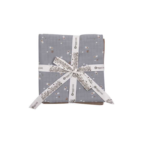 STARS Cloth Diaper 2-pack, jasmin blue/balsam cream/walnut, Müsli by Green Cotton