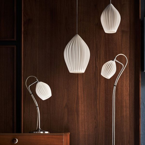 Fin Extra Large Pendant, natural white, Original BTC