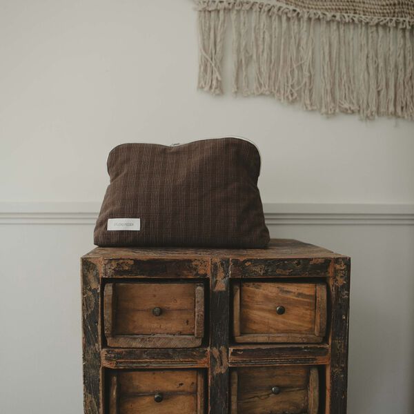 CELIA TOILETRY BAG, bruno check, Studio Feder