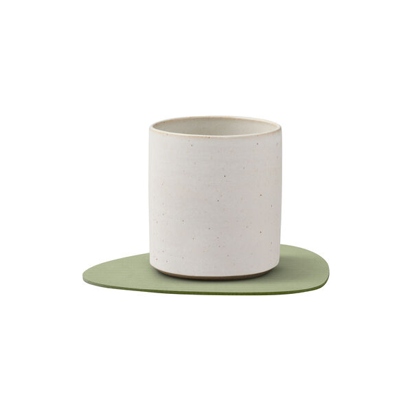 Corduroy glass mat Curve, olive green, LIND DNA