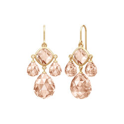 Olivia Chandelier, peach morganite, Julie Sandlau