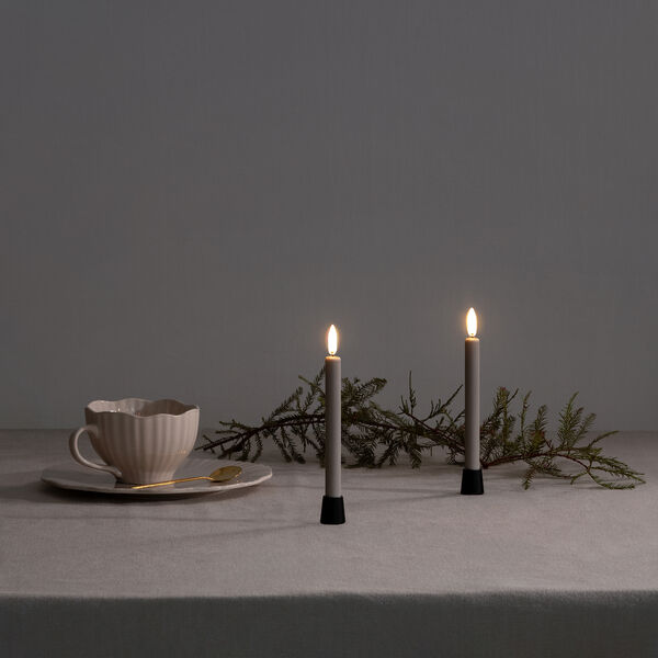 Light Candleholder mini taper 2-pack, black, Uyuni Lighting
