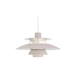 PH 5 Monochrome Pendant, oyster grey, Louis Poulsen