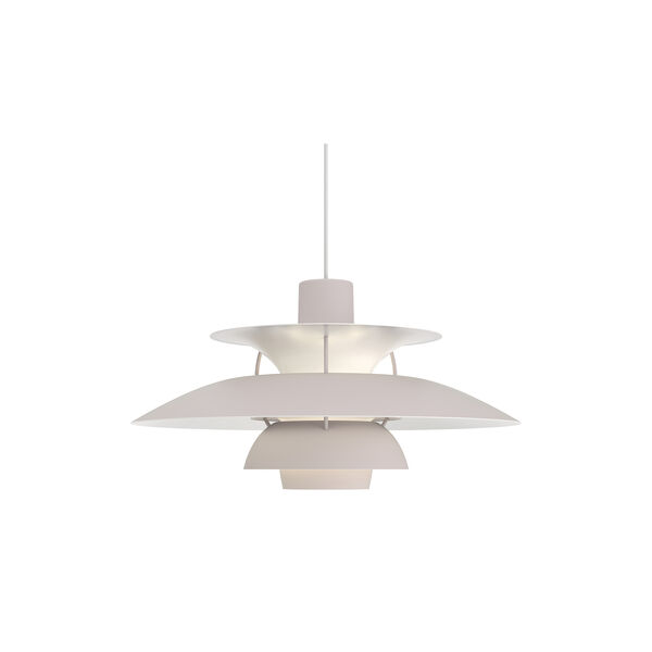 PH 5 Monochrome Pendant, oyster grey PH 5 Monochrome Pendant, oyster grey, Louis Poulsen