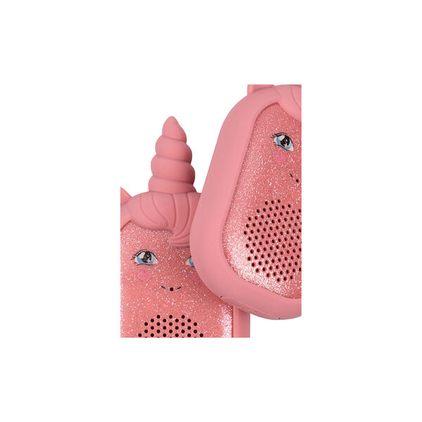 Glitter Unicorn Walkie Talkie, sparkling pink, Konges Sl&oslash;jd