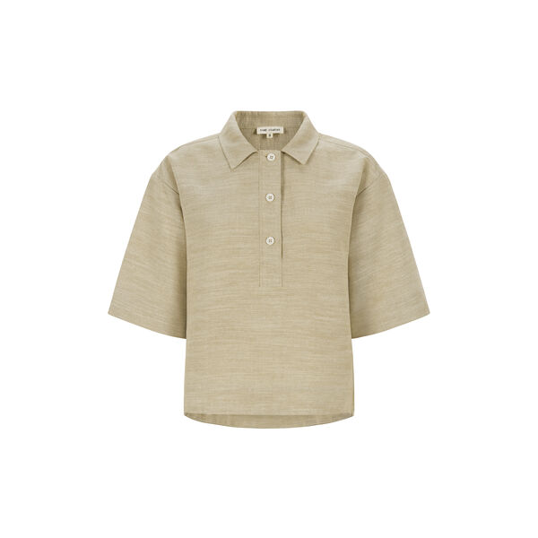 ESKaya Boxy Blouse, brownie m&eacute;lange, esm&eacute; studios