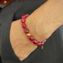 Vilma Bracelet, burgundy, Nuni Copenhagen