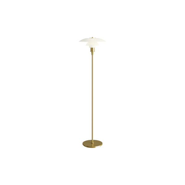PH 3½-2½ Floor Lamp, brass, Louis Poulsen
