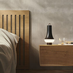 Tomoshi Portable Table Lamp, dark brown, Louis Poulsen