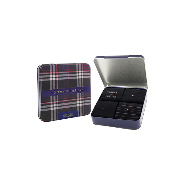 Tommy Hilfiger Men Sock 4P Giftbox | Black, Tommy Hilfiger