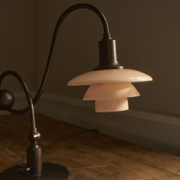 PH 1/1 Piano Table Lamp Limited Edition, dusty terracotta, Louis Poulsen