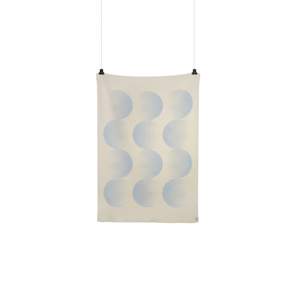 MOON Throw, crescent blue, Røros Tweed