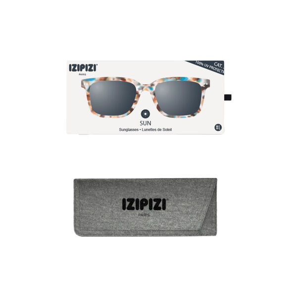 #L SUN Sunglasses, blue tortoise, IZIPIZI