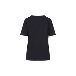 T-shirt with beaded heart patch - Mid sleeve, black, Coster Copenhagen