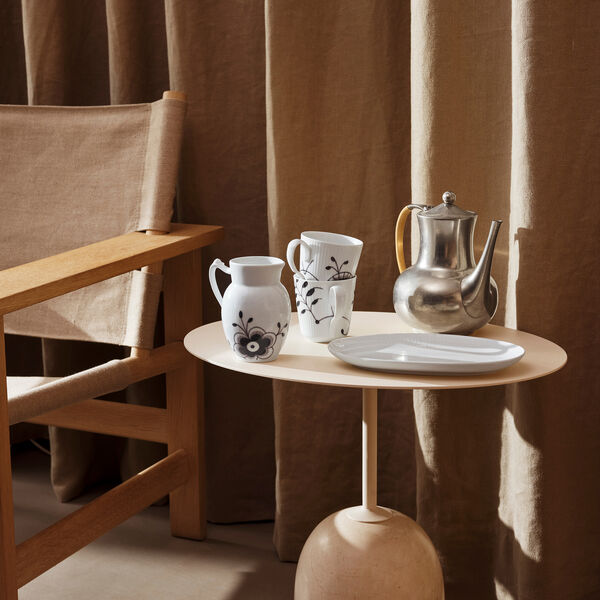 White Fluted Long Oval Dish 37 cm, Royal Copenhagen