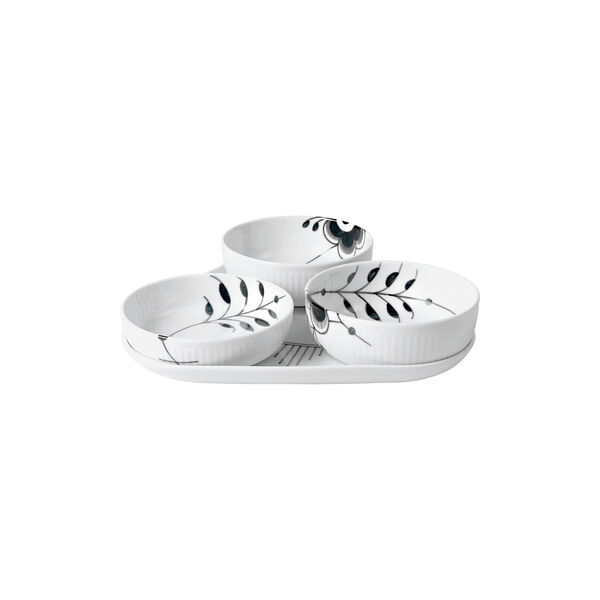 Black Fluted Mega Serving Set, Royal Copenhagen