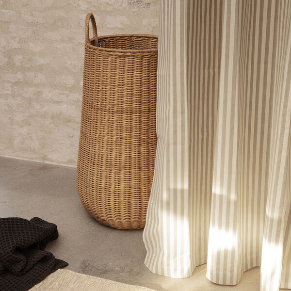 Chambray Shower Curtain, sand/off-white, ferm LIVING