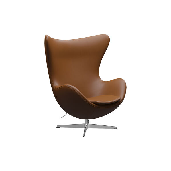 Egg™ 3316 Lounge Chair, Aura walnut/satin brushed aluminium Egg™ 3316 Lounge Chair, Aura walnut/satin brushed aluminium, Fritz Hansen
