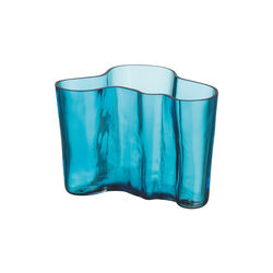 Alvar Aalto vase 14 cm, turquoise, Iittala