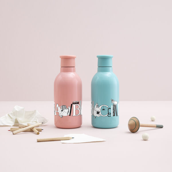 Moomin ABC vacuum insulated bottle 0,5 L, moomin turqouise Moomin ABC vacuum insulated bottle 0,5 L, moomin turqouise, RIG-TIG