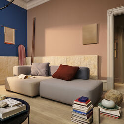 Alphabet&trade; PL210-3 Sofa, dark blue 1155, Fritz Hansen