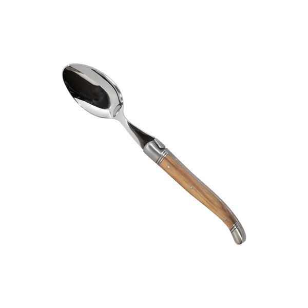 Table Spoon, olive wood, Laguiole Tradition